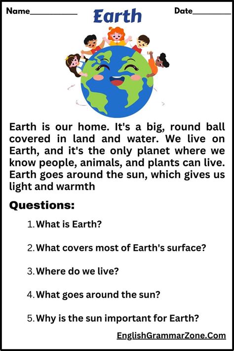 questions about earth with answer