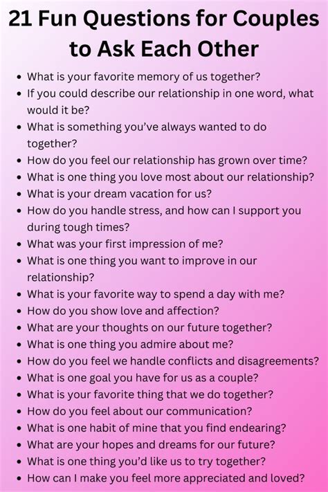 Questions For Couples