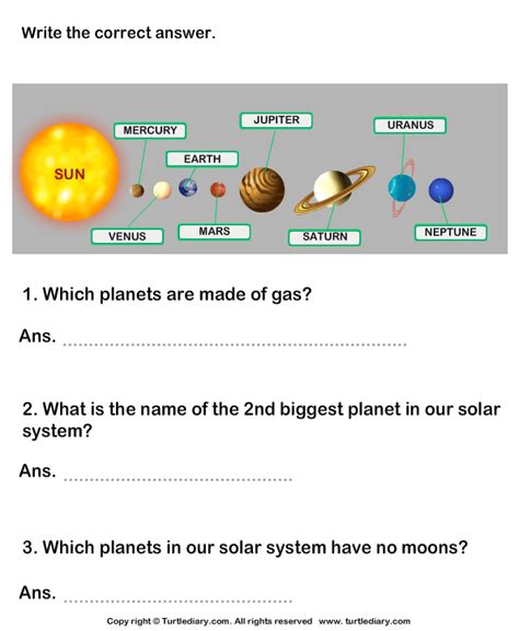 Questions On Solar System With Answers   200 Solar System Questions And Answers For Competitive - Questions On Solar System With Answers