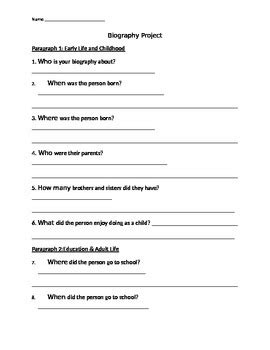 questions to answer in a biography report