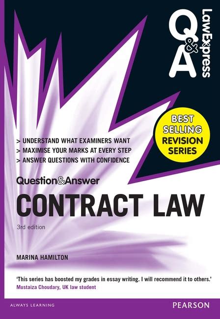 Read Questions Answers Law Of Contract 2013 2014 Law Revision And Study Guide Law Questions Answers 