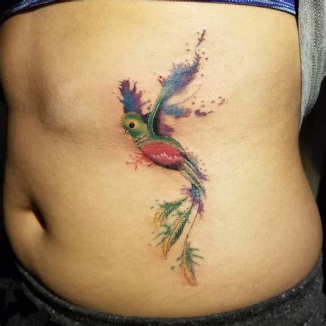 Quetzal Flying Tattoo
