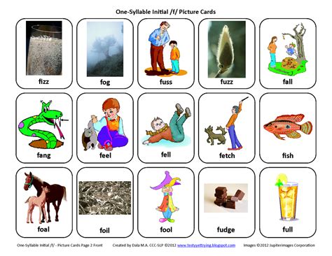 Quia Artic F Initial Position Pictures No Blends F Sound Words With Pictures - F Sound Words With Pictures