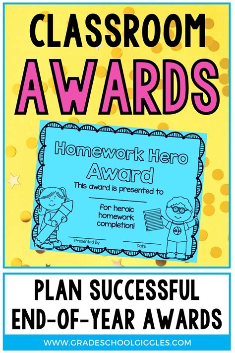 Quick And Easy Classroom Award Ideas To Make First Grade Award Ideas - First Grade Award Ideas