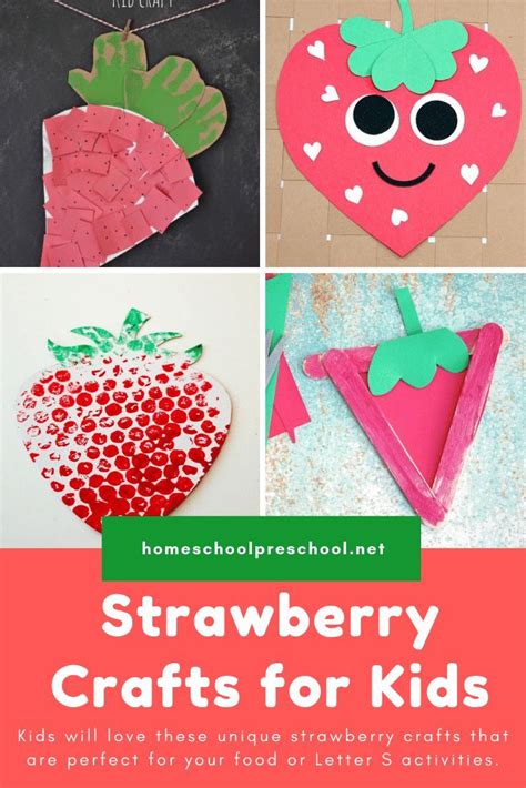 Quick And Easy Strawberry Crafts For Preschoolers Homeschool Strawberry Lesson Plans Preschool - Strawberry Lesson Plans Preschool