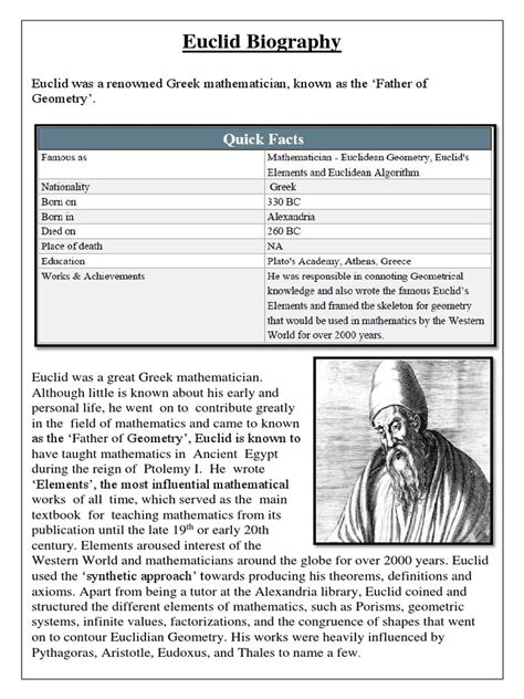 quick biography of euclid