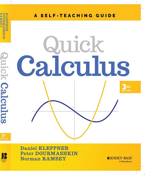 Quick Calculus A Self Teaching 2nd Edition