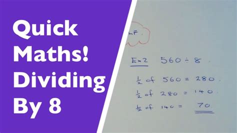 Quick Division Techniques Mathematics Quick Division - Quick Division