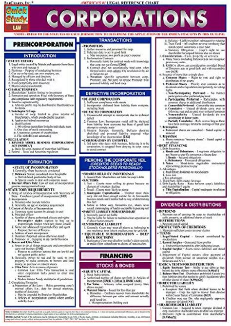 Quick Study Corporations Quick Study Law