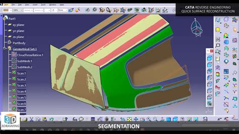 Quick Surface Reconstruction Catia Design