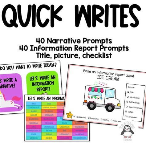 Quick Writes Digital Learning Selector Quick Writing Activity - Quick Writing Activity