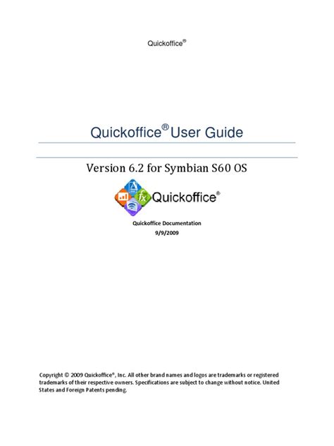 Read Online Quick Office User Guide 