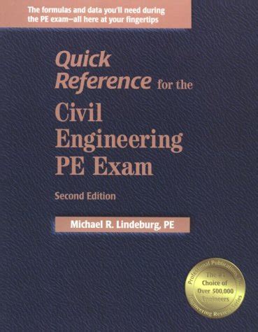 Full Download Quick Reference For The Civil Engineering Pe Exam 