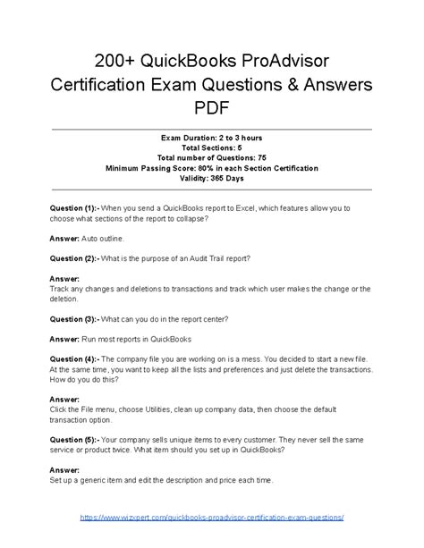 quickbooks pro 2012 answer key