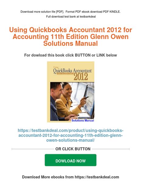Quickbooks Pro Accountant 2012 Chapter 7