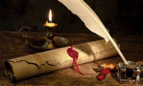 Quill Pen And Parchment