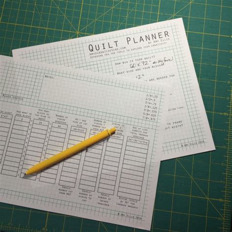 Quilt Planner Amy X27 S Creative Side Quilt Planning Worksheet - Quilt Planning Worksheet