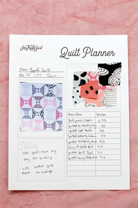 Quilt Planner Printables Patchwork Planner Quilt Planning Worksheet - Quilt Planning Worksheet