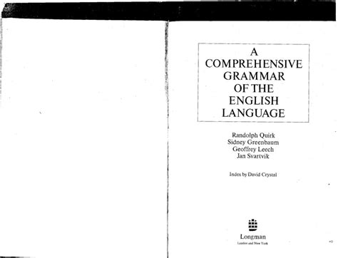 quirk et al grammar