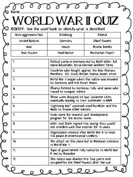 Quiz About World War 2