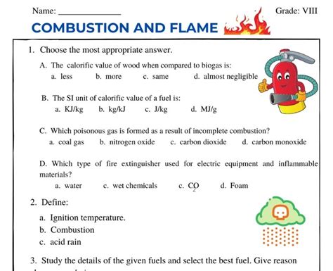 Quiz Amp Worksheet Types Of Combustion Reactions Study Combustion Reaction Worksheet Answers - Combustion Reaction Worksheet Answers