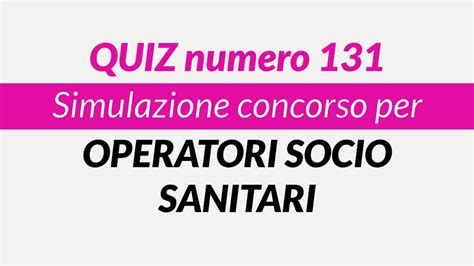 Quiz Concorsi Oss