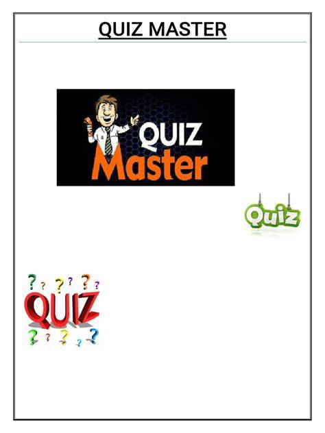 quiz master pdf