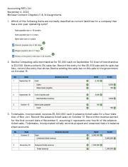 Read Quiz Answers Mcgraw Hill Connect Accounting Ch11 