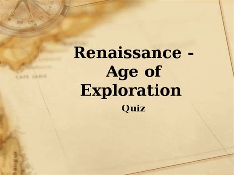 Read Online Quiz Renaissance Age Of Exploration 