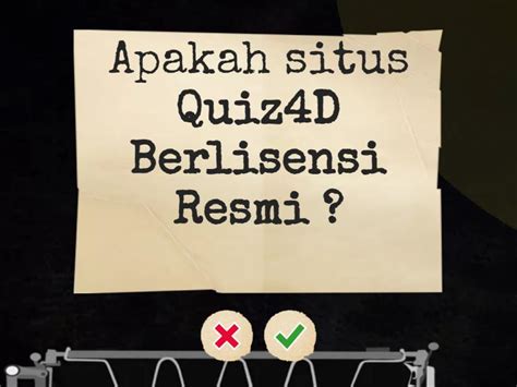 QUIZ4D RESMI : Link Game Hiburan Terbaik Server 4D Login Terpercaya