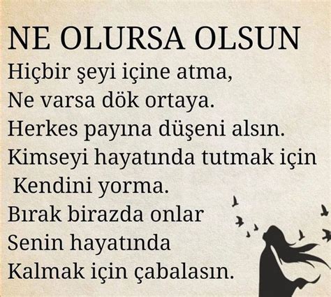 quot;ne olursa olsun bir içi boş şeklinde.