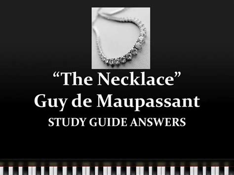 Quot The Necklace Quot By Guy De Maupassant The Necklace Vocabulary Worksheet - The Necklace Vocabulary Worksheet