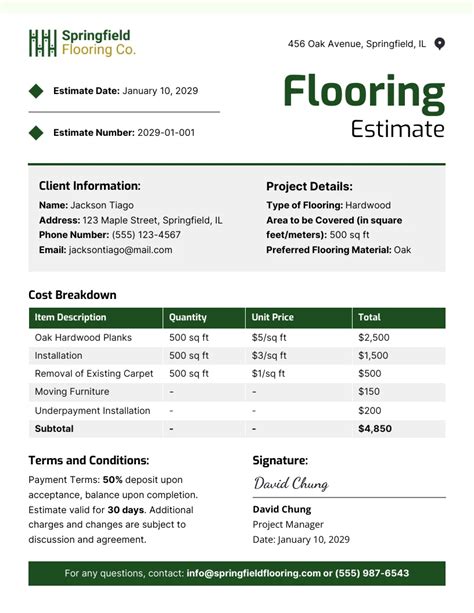 quotation for floor tiles sample