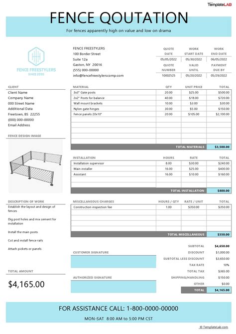 quotation for install awning