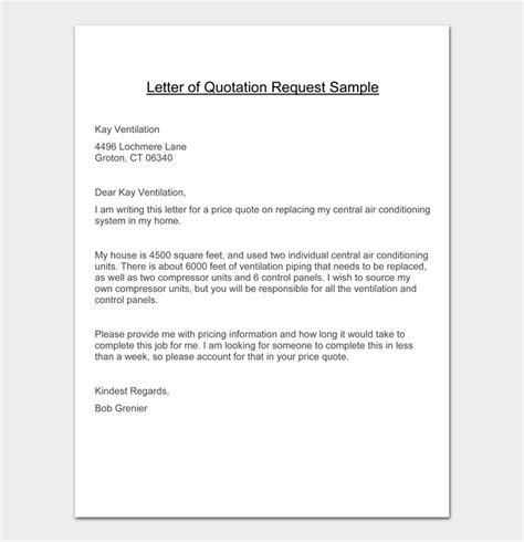 Quotation Letter Reply
