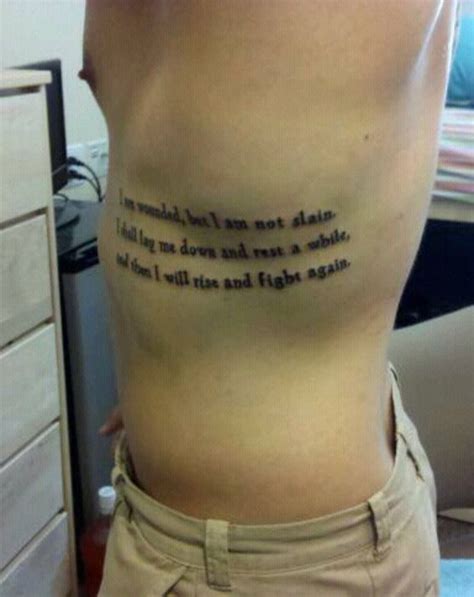 Quote Tattoos On Ribs