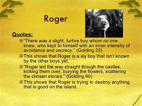 Quotes About Roger From Lord Of The Flies