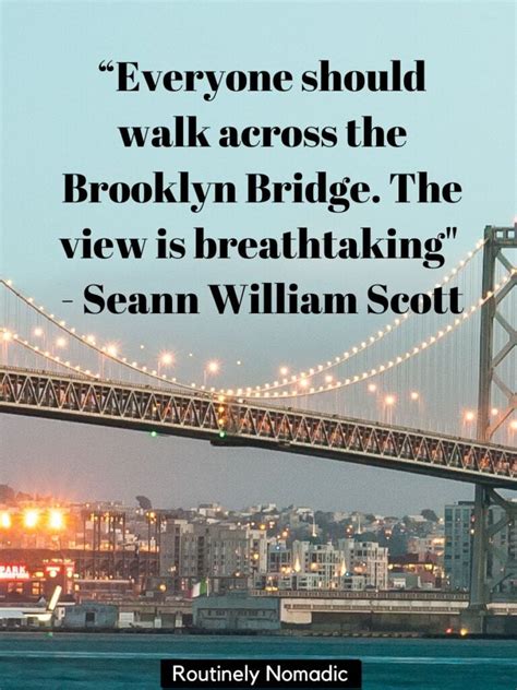 Quotes On Brooklyn Bridge