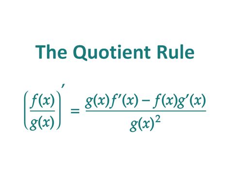 quotient rule 뜻