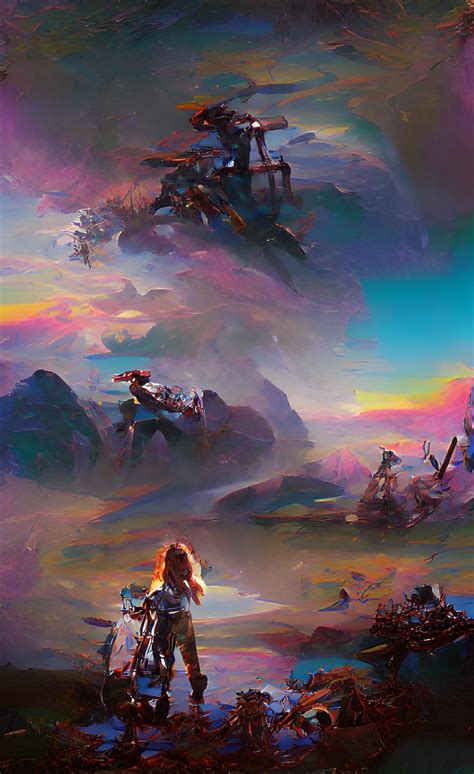 r/horizon - Horizon Zero Dawn AI created phone wallpaper