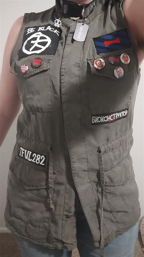 r/punkfashion on Reddit: Current vest situation. All the band …