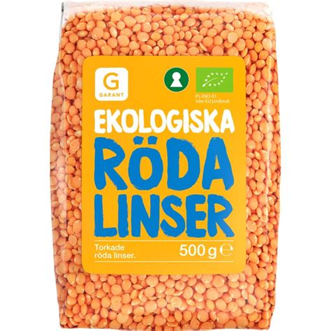 röda linser  anvisning bebis