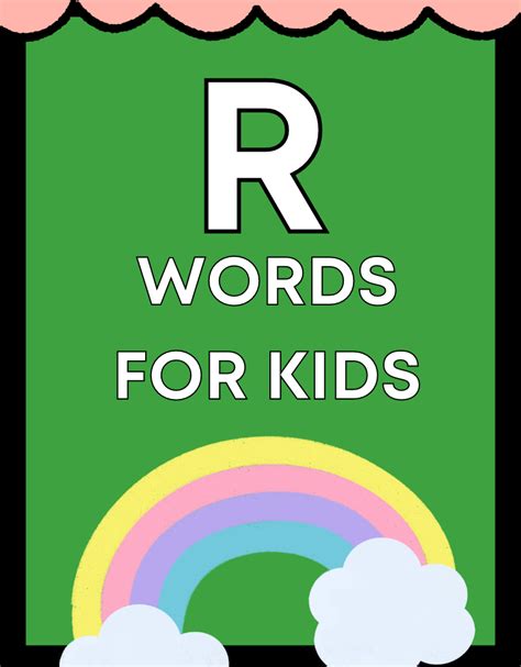 R Words For Kids Free Reading Resources R For Words For Kids - R For Words For Kids