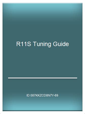 Read Online R11S Tuning Guide 