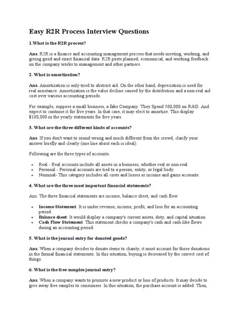 R2r Interview Questions