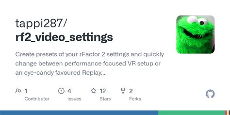 rF2 Settings Widget - GitHub