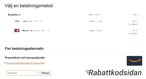rabattkod amazon sverige