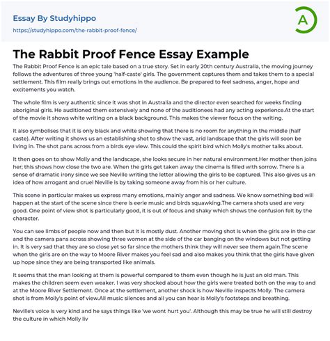 Rabbit Proof Fence Essay Rabbit Proof Fence Worksheet Answers - Rabbit Proof Fence Worksheet Answers