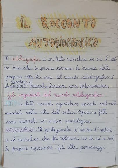 racconto autobiografico
