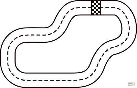 Race Car Track Coloring Page Free Printable Coloring Race Track Coloring Page - Race Track Coloring Page